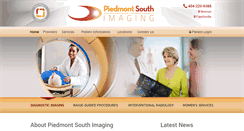 Desktop Screenshot of piedmontsouthimaging.com