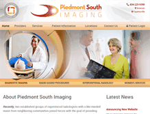 Tablet Screenshot of piedmontsouthimaging.com